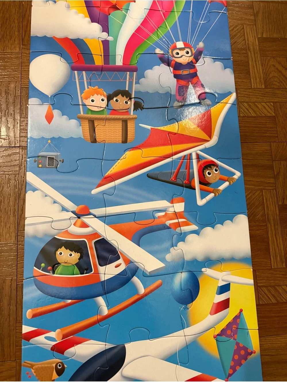 The Learning Journey Up in the Air Kids 5 Foot Tall Puzzle 50+ Pieces 3-6 years